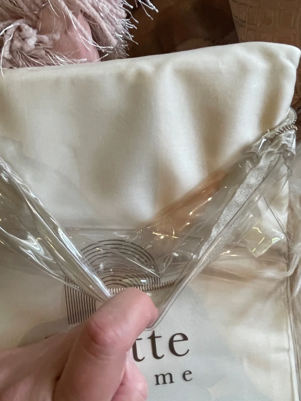 NWT FRETTE Boho Embroidery QUEEN Duvet Cover in Cream